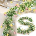 thumbnail image 5 of 6.9FT Easter Garland Spring Vine with Easter Eggs Flowers Berries for Rustic Mantle Arch Home Table Tree Decoration, 5 of 5