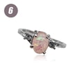 thumbnail image 3 of Anillo de plata para mujer, anillos de moda portátiles, regalos para novia, joyería decorativa, propuesta de boda, compromiso informal Ropa, zapatos y accesorios Miscelánea Rosado Tamaño 6, 3 of 6