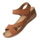 thumbnail image 1 of Sandalias de Tacón de Cuña para las Mujeres Open Toe Cutout Correas, Correa de Tobillo Sandalias para las Mujeres Casual Summer Beach, 1 of 9