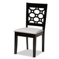 thumbnail image 5 of Baxton Studio Peter Modern and Contemporary Grey Fabric Upholstered and Dark Brown Finished Wood 4-Piece Dining Chair Set, 5 of 6