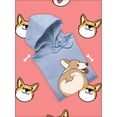 thumbnail image 3 of Cute Corgi Love Me . Hoodie Women -Image by Shutterstock, Female 3X-Large, 3 of 4