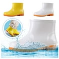 thumbnail image 2 of KaLI_store Short Rain Boots For Women Waterproof Garden Shoes,Anti-Slipping Rain Boots For Ladies With Comfortable Insoles Light Ankle Rain Shoes Outdoor Work Shoes White，10.5, 2 of 5