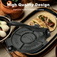thumbnail image 4 of GOLDDOMUS 7.5 inch Tortilla Press,Tortilla Maker, Dough Press,Flour Tortilla press, Rotis Press, Quesadilla,Tortilla Makers, Grey Color，1 set, 4 of 6