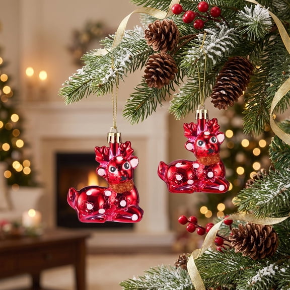 Christmas Ornaments, Christmas Tree Ornaments, 4 Piece Shatterproof Plastic Ball Set, Holiday Tree Decorations for Home, Wedding Party Decor