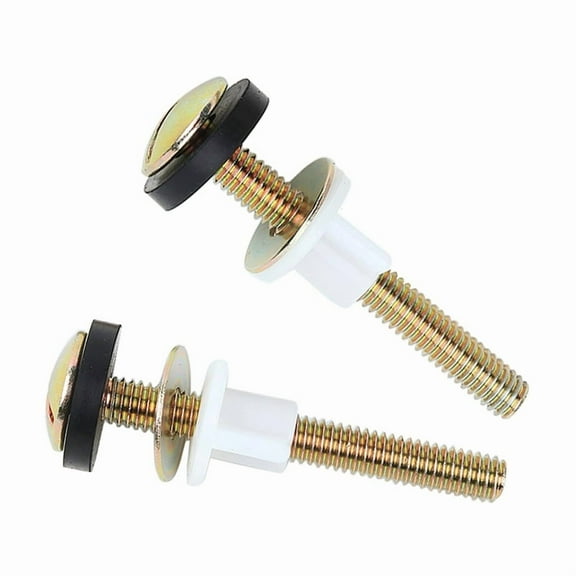 2 PCS Toilet Seat Screws Replacement Kit, Heavy Duty Toilet Seat Fastener,Universal Toilet Seat Bolt and Screw Set,2Set x Screw