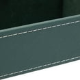 thumbnail image 6 of 5 Compartment Emerald Green Leather Valet Tray for Wallet, Keys (10 x 7.3 x 2 In), 6 of 7