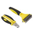 thumbnail image 3 of Oubit Outil de Perte de Poils pour Chien, Trousse de Râteau pour sous-Couche pour Animal Trousse de Brosse pour sous-Couche Brosse de Toilettage pour Chien Réponse Rapide, 3 of 9