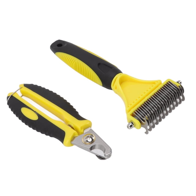 Pet Undercoat Rake Kit,Pet Undercoat Rake Kit Dog Grooming Brush Pet Nail Scissors Highly Recommended