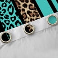 thumbnail image 4 of Feelyou Leopard Cheetah Print Blackout Curtains Set of 2 (52x84 Each), Modern Fashion Cyan Window Curtains, Teens Adult Women Men Curtains and Drapes, Blackout Curtains Room Decor, 4 of 6