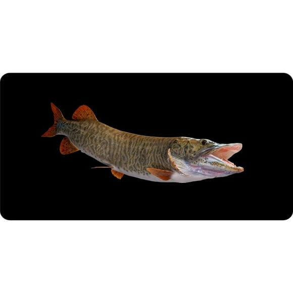 Tiger Musky Fish Photo License Plate