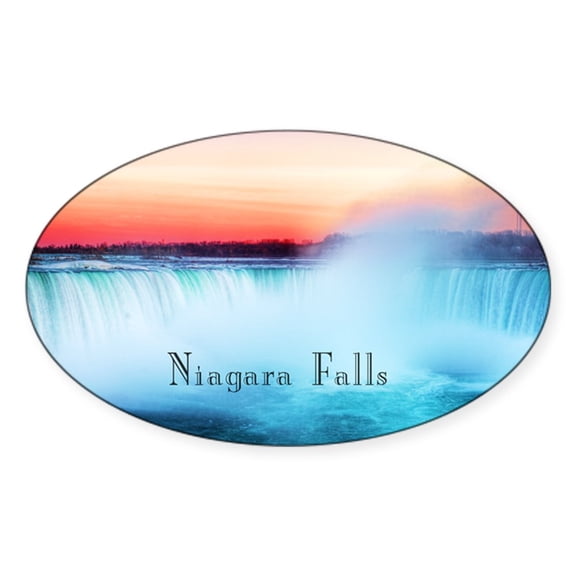 CafePress - Niagara Falls - Sticker (Oval)