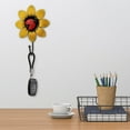 thumbnail image 5 of EGYMEN Iron Flower Wall Hook, Decorative Wall Hanger Art, Flower Iron Hook, Wall Mounted Coat Rack for Kids and Keychains, 5 of 6
