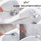 thumbnail image 4 of Paquete de 2 cepillos curvos para inodoro, cepillo de baño sin soporte, cepillos de limpieza para el hogar duraderos debajo del borde, 4 of 5
