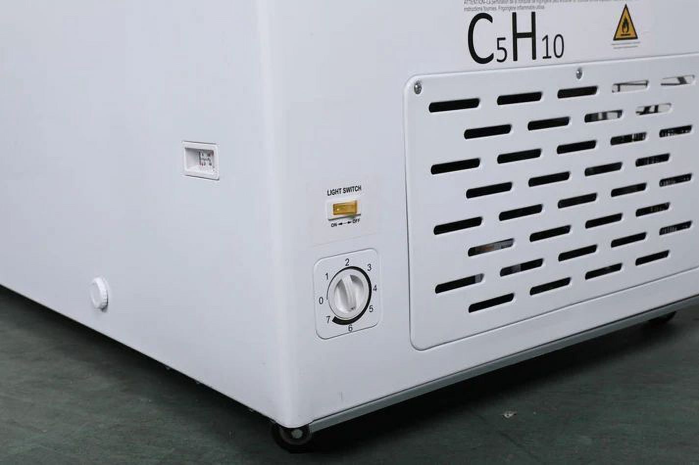NAFCOOL 20 Cu. Ft Horizontal Freezer - Commercial Refrigerator, Glass Door Refrigerator, LED Lighting, White