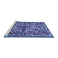 thumbnail image 2 of Ahgly Company Machine Washable Indoor Rectangle Persian Blue Traditional Area Rugs, 4' x 6', 2 of 4