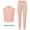 Pink, variant on Sleeveless Four Pockets Wrinkles Free Joggers Women Scrub Sets