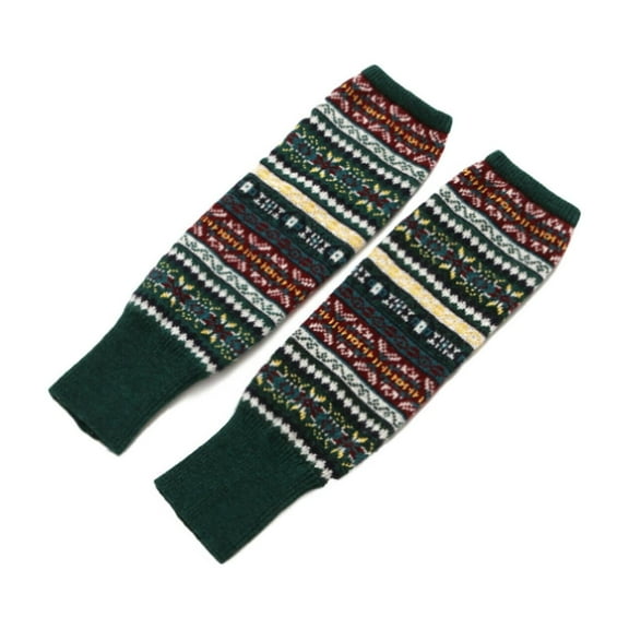 AUQ Boot Socks for Women,Snug Fit Without Tightness Slouchy Socks for Womenl,Thick Wool Material Classic Stacked Design Boot Socks,Green