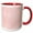 Red/White, variant on 3drose, Pretty Pink and White Chevron Stripes, 15oz Mug