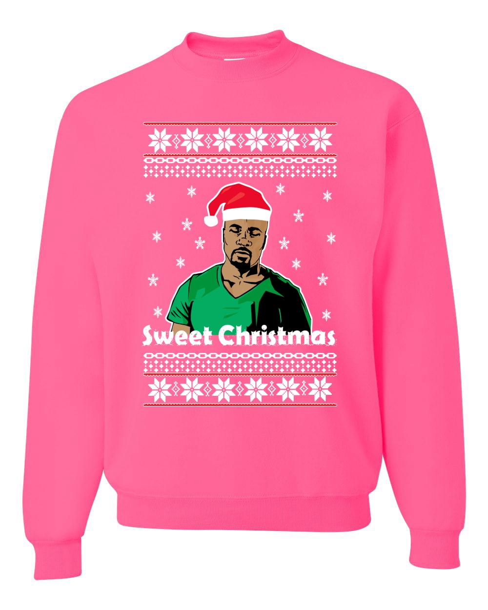 pink christmas sweatshirt