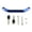 Blue, variant on Tail Rear Seats Passenger Pillion Handle Grab Armrest Shelves Motorcycle Accessories Modification Handrail