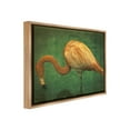 thumbnail image 4 of Stupell Industries Dark Flamingo in Pond Animals & Insects Painting Brown Floater Framed Canvas Art Print Wall Art, 21 x 17, 4 of 10