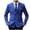 Blue, variant on Mens Suit Jacket Solid-Color Business Double Breasted Classic Fit Blazer for Business, Wedding, Prom & Formal Events