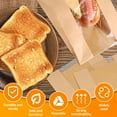 thumbnail image 4 of Wekvgz 50pcs Bakery Bags Oil Resistant Paper Food Packaging Bag with Clear Window Cookie Bags with Stickers Multipurpose Bread Toast Bags DIY Paper Bags for Candy Bread Sandwiches 8.3x3.5x13.8 inch, 4 of 11