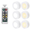 thumbnail image 1 of 6pcs Puck Light with Remote, Wireless LED Puck Light Battery Powered, Remote Control Induction Night Light, LED Under Cabinet Light, Dimmable, 1 of 1