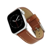 WITHit Brown Premium Leather Band for 38/40/41mm Apple Watch