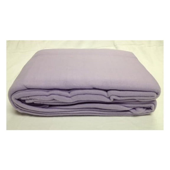 Polar Fleece Massage Table Blanket - 63x90 Inches, Soft 100% Polyester, Lilac Lavender for Spa and Therapy Sessions