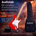 thumbnail image 2 of Guitarra Electrica AUDIOTEK con Amplificador 9V Y 5A Accesorios Incluidos Pua Correa Cable de Conexión Barra de Tremolo Herramienta de Ajuste Guitarras Musicales, 2 of 7