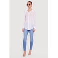 thumbnail image 3 of Women's Swirl Mesh Button Front Tunic Shirt, 3 of 4