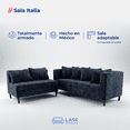 thumbnail image 2 of LASE Muebles Sala Esquinera Italia Sofá + Loveseat Configurable en L 6 cojines Marfil, 2 of 7