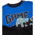 thumbnail image 3 of Quad Seven Boys Pajama Set Breathable Graphic Sleep Shirt, Pajama Pants & Lounge Shorts 3 Piece, 3 of 7
