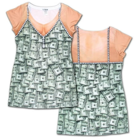 Womens: Sugar Mama Money Dress Costume Tee (Front/Back) Womens (Best Dress Shirts For The Money)