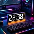 Big Digital Clock With Large Display And Easy Read LED For Home Bedroom ...