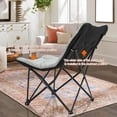 thumbnail image 4 of Slsy XL Comfy Living Room Chair, Oversized Folding Chair, Faux Fur Lounge Chair, Folding Saucer Chair for Bedroom and Living Room, Flexible Seating Chair for Kids Adults, 4 of 13