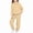 Beige, variant on Kids Sweatshirt Pants Set (4-15 Years) Fashionable Solid Color Soft Long Sleeve Hoodie Sweatpants Suit 100% Polyester Pink Size 6