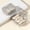 milky white, variant on Medicine Box Cutter, Medicine Grinder, Large Capacity 1/2 Mini Portable Small Pill Packaging and Storage Box