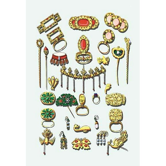 Chinese Jewelry-Fine Art Canvas Print (20" x 30")