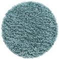 thumbnail image 3 of Unique Loom Davos Shag Collection Area Rug - Solid (2' Round Aqua), 3 of 7