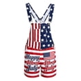 thumbnail image 5 of American Flag Overalls Men Shorts Loose Fit Festival Jumpsuits Patriotic Work Bibs Coveralls Casual Outdoor Summer Fourth of July Clothes, 5 of 5