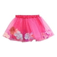 thumbnail image 2 of uublik Short Skirts for Girls Hot Pink with Shorts Layered Tutu Skirt Dance Dress Ruffle Tiered School Size 3T-8, 2 of 4