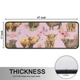 thumbnail image 5 of Kitchen Rugs Sets Of 2,Pink Highland Cow Flower Pattern Anti Fatigue Kitchen Mat Rugs Non Slip Washable,Decorative Kitchen Floor Mats for Kitchen,Sink,Laundry,17"x47"+17"x47", 5 of 5
