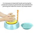thumbnail image 4 of Juego de máquina de cerámica para niños con herramientas DIY sin horno - Incluye torno eléctrico para arcilla en color menta (requiere 2 pilas D no incluidas) - Ideal para manualidades escolares, 4 of 6