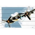 thumbnail image 3 of Marmont Hill "P38 Lightning" by Rick Martin Painting Print on White Wood, 3 of 5