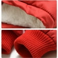 thumbnail image 6 of Children's Overcoat - Boys Winter Lined Jacket with Zipper Thickened Warm Padded Coat Outerwear for Children and Youth,Color:Brick Red,Size:9-10 Years, 6 of 7