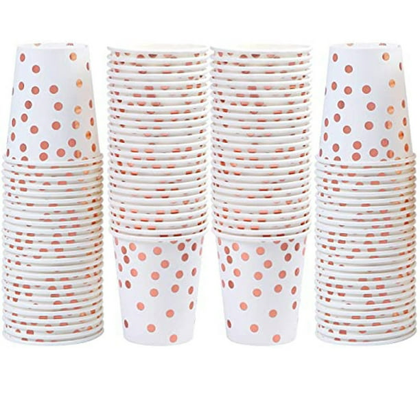 Xihbxyly Paletas no reclamadas 100 vasos de papel para fiestas, vasos desechables, vasos para fiestas, bodas, aniversarios