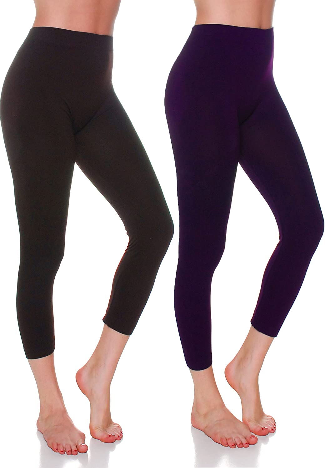 Emmalise Womens Active Clothing Capri Seamless Legging Regular and Plus Sizes