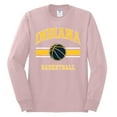 thumbnail image 2 of Wild Bobby City of Indiana IND Basketball Fantasy Fan Sports Mens Long Sleeve Shirt, Light Pink, Large, 2 of 5